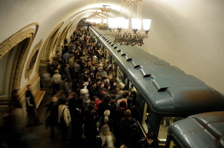Час пик в метро 
