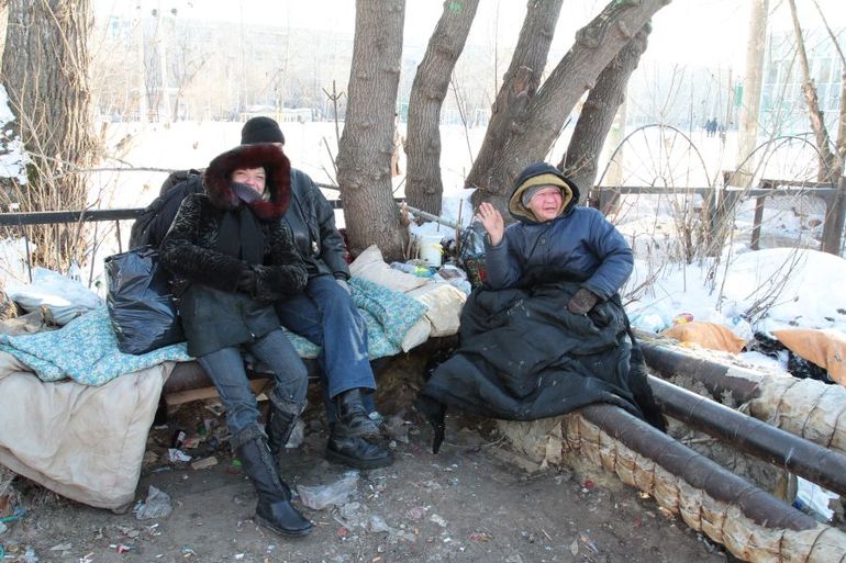 Бродячие бомжи во сне